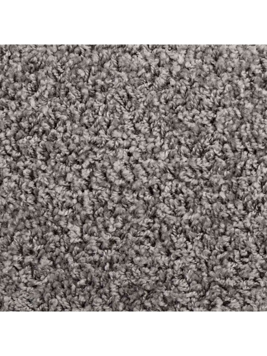 Kāpņu paklājiņi, 30 gab., 65x21x4 cm, pelēki, pusapaļi, lieli