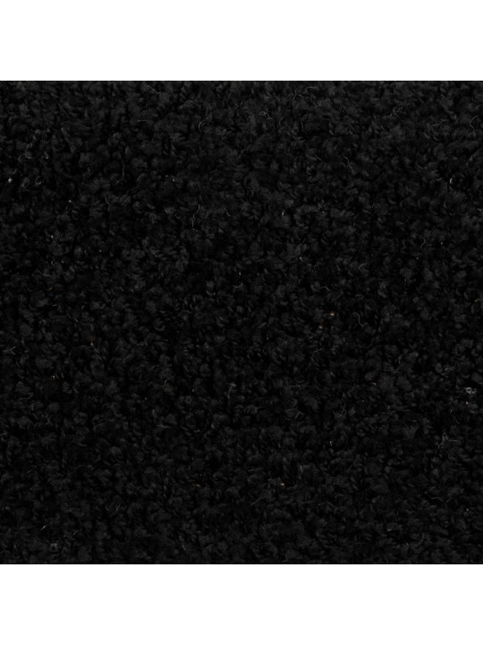 Kāpņu paklājiņi, 30 gab., 65x21x4 cm, melni, pusapaļi, lieli