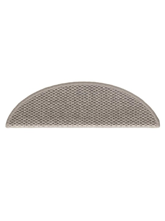 Kāpņu paklāji, 30 gab., pašlīmējoši, 56x17x3 cm, sudraba krāsā