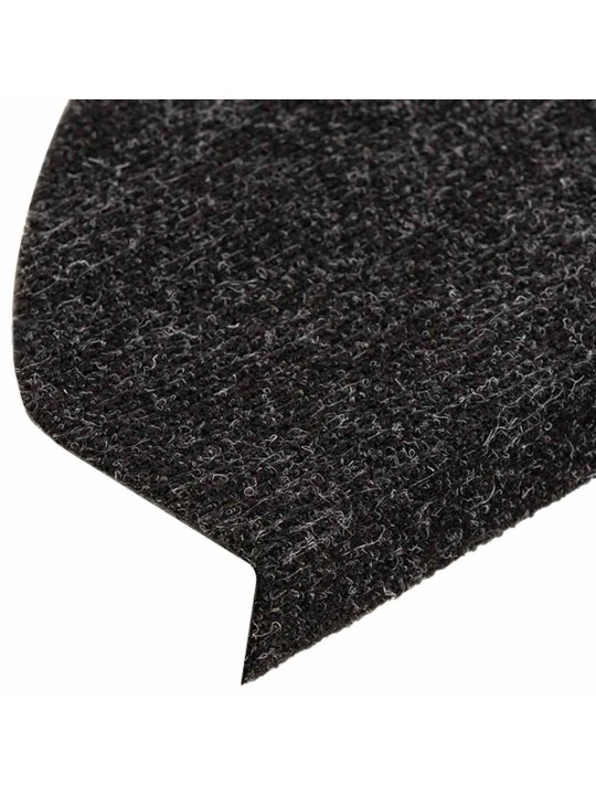 Kāpņu paklāji, 30 gab., pašlīmējoši, 56x17x3 cm, melni