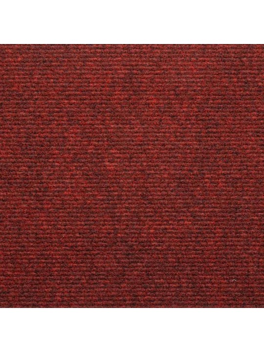 Kāpņu paklāji, 30 gab., pašlīmējoši, 56x17x3 cm, sarkani