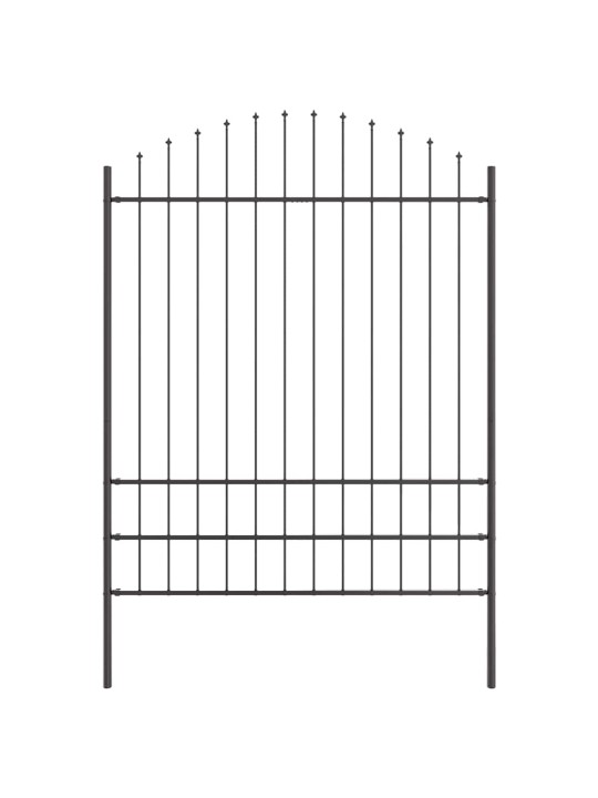Dārza žogs pelēka 510 x 200 cm
