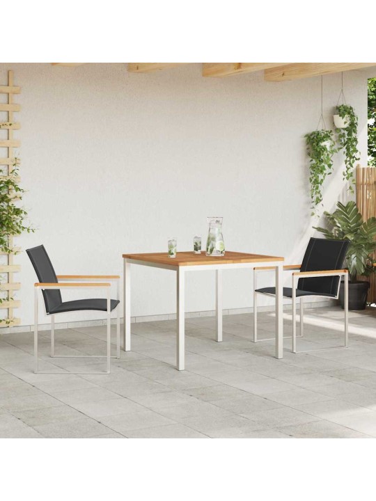 Dārza ēdamgalds 3 pcs cieta koka akācija