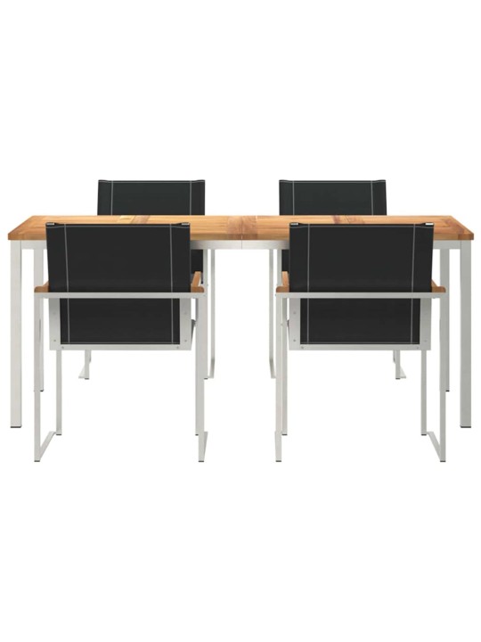Dārza ēdamgalds 5 pcs cieta koka akācija