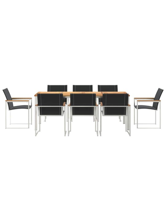 Dārza ēdamgalds 9 pcs cieta koka akācija