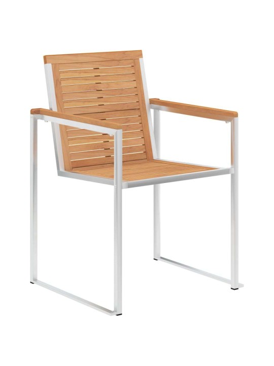 Dārza ēdamgalds 3 pcs cietā teaks koka