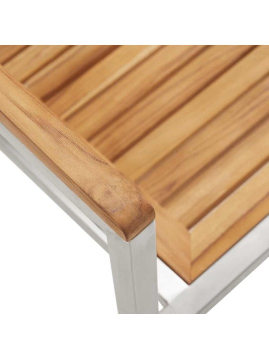 Dārza ēdamgalds 5 pcs cietā teaks koka