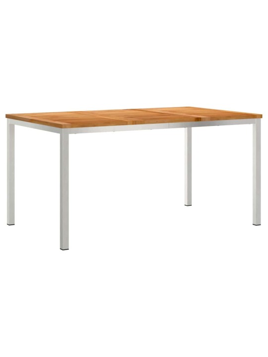 Dārza ēdamgalds 5 pcs cietā teaks koka