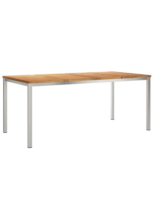 Dārza ēdamgalds 5 pcs cietā teaks koka