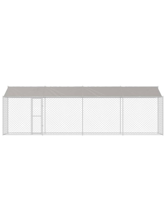 Suņu būris sudraba 800 x 200 x 256 cm cinkots tērauds