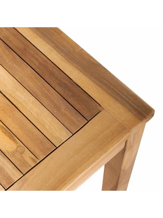Dārza dīvānu komplekts 3 pcs dabiska masīvs tīkkoks