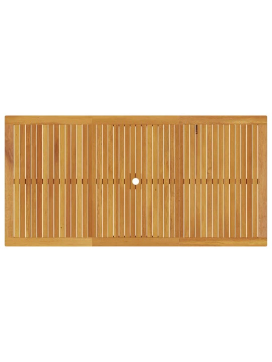 Dārza ēdamgalds 7 pcs brūna akācijas masīvkoks