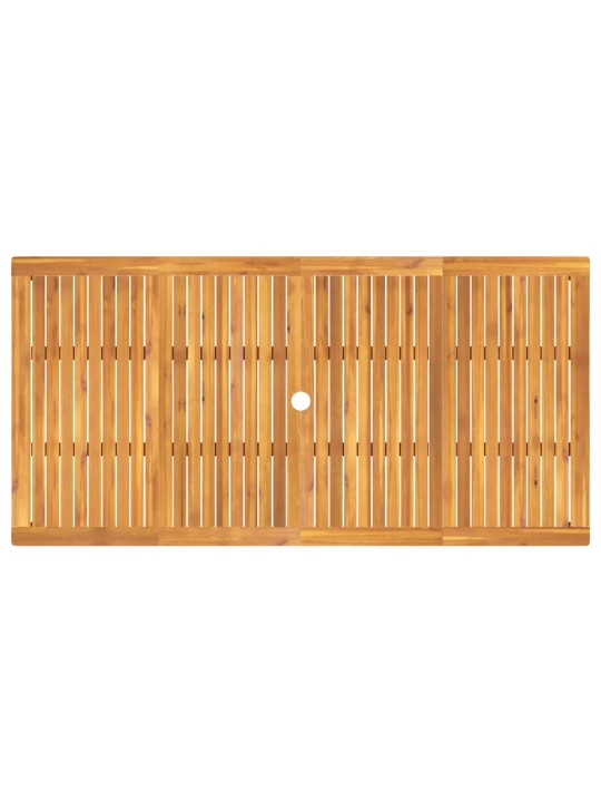 Dārza ēdamgalds 7 pcs brūna akācijas masīvkoks