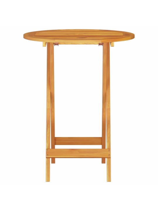 Salokāms bistro komplekts 3 pcs brūna akācijas masīvkoks