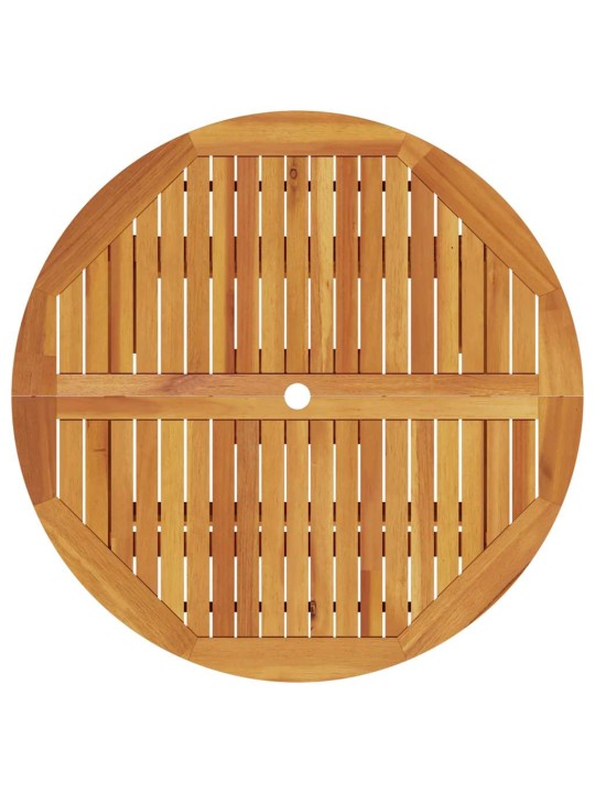 Dārza ēdamgalds 5 pcs brūna akācijas masīvkoks