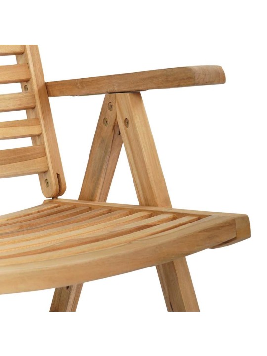 Dārza krēsls 8 pcs brūna 52 x 64.5 x 108 cm masīvs tīkkoks