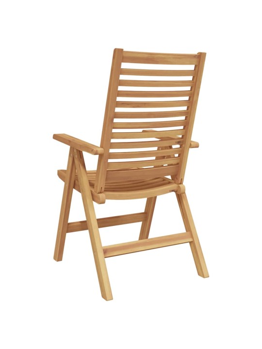 Dārza krēsls 8 pcs brūna 52 x 64.5 x 108 cm masīvs tīkkoks