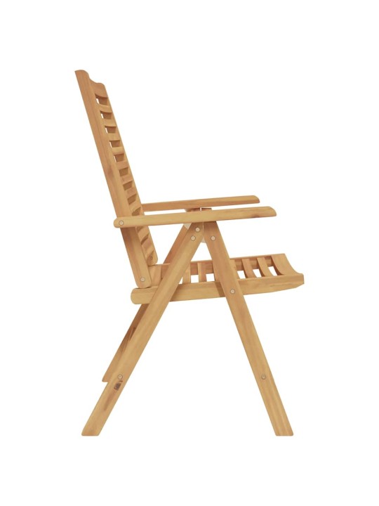 Dārza krēsls 8 pcs brūna 52 x 64.5 x 108 cm masīvs tīkkoks