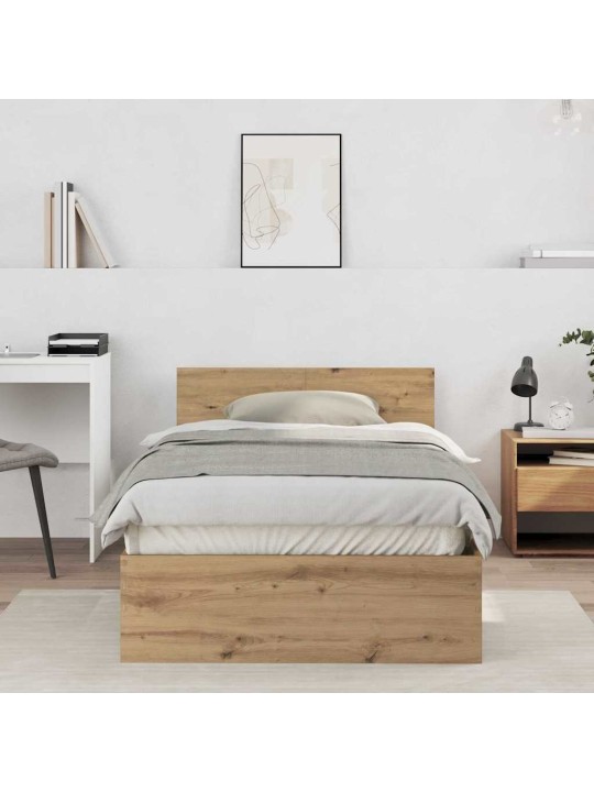 Gultas rāmis artisānā ozols 100 x 200 cm inženierijas koks