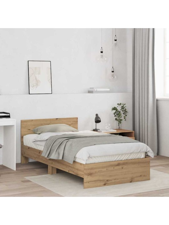 Gultas rāmis artisānā ozols 100 x 200 cm inženierijas koks
