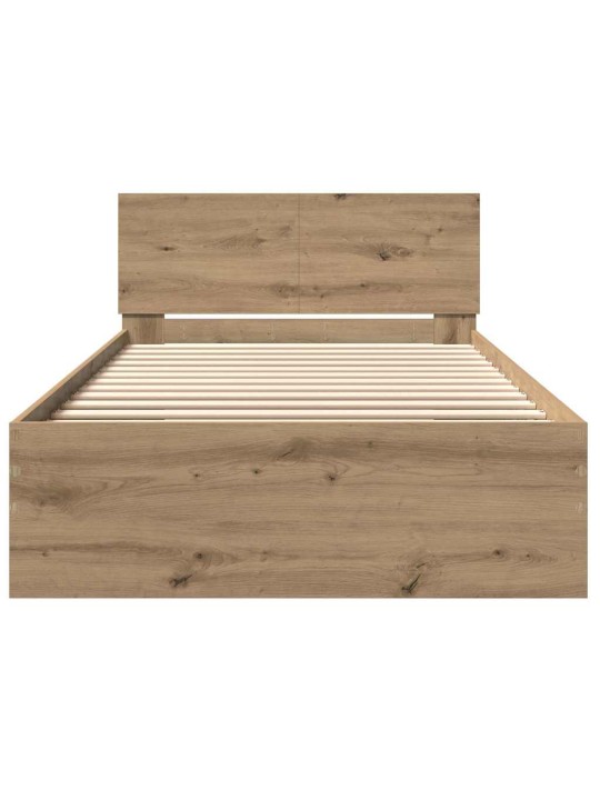 Gultas rāmis artisānā ozols 100 x 200 cm inženierijas koks