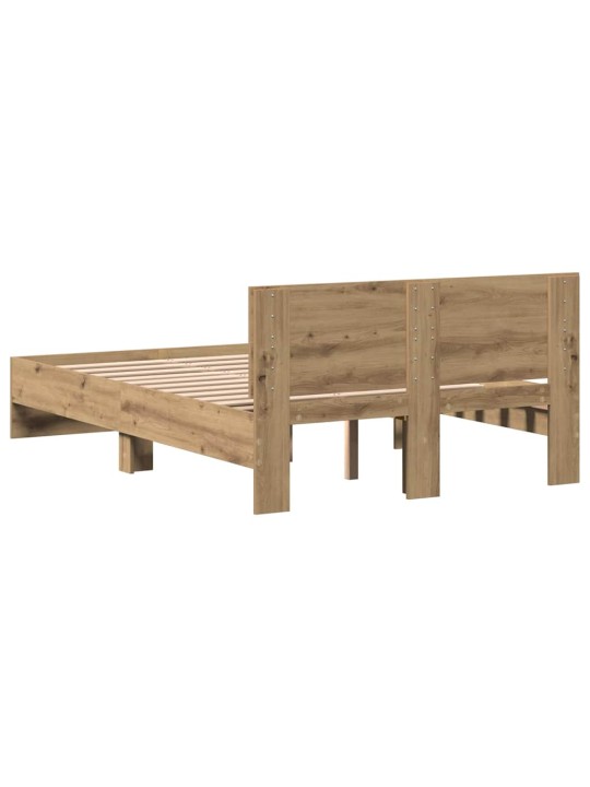 Gultas rāmis artisānā ozols 120 x 190 cm inženierijas koks