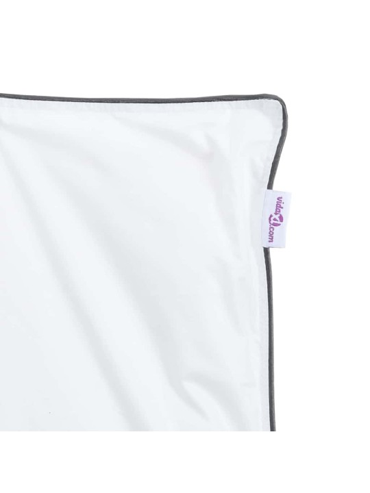 Segas komplekts ar spilvenu 2 pcs balts 140 x 220 cm dūnas