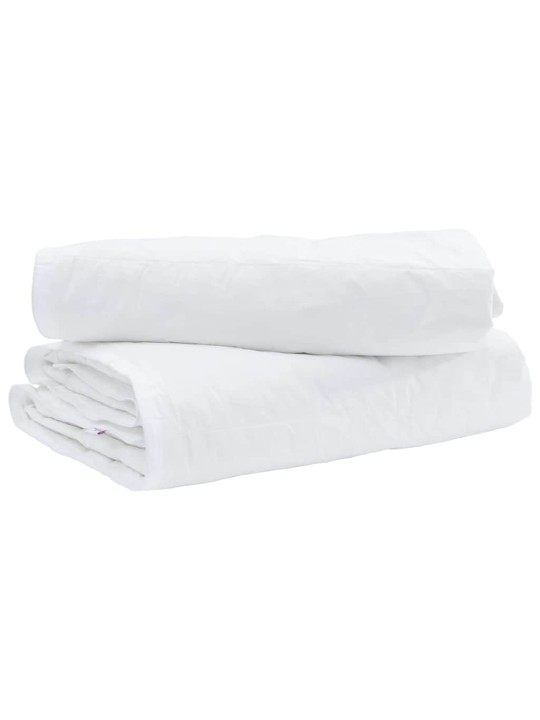 Guļammaiss ar spilvenu 2 pcs balts 135 x 200 cm dūnas