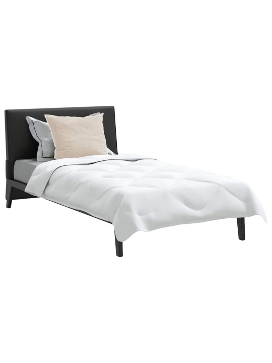 Ziemas gultas pārklājs komplekts ar spilvenu 2 pcs balts 140 x 220 cm