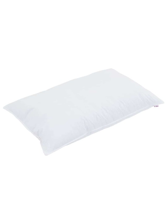 Ziemas gultas pārklājs komplekts ar spilvenu 2 pcs balts 140 x 200 cm