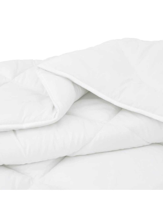 Ziemas gultas pārklājs komplekts ar spilvenu 2 pcs balts 140 x 200 cm