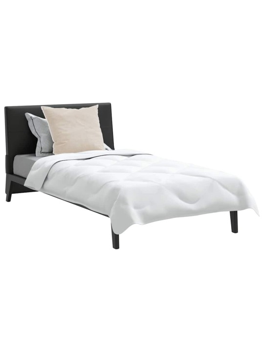 Ziemas gultas pārklājs komplekts ar spilvenu 2 pcs balts 135 x 220 cm