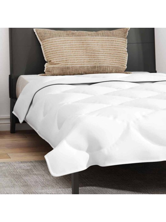 Vāļņi ar spilvenu 2 pcs balts 135 x 220 cm mikrošķiedra