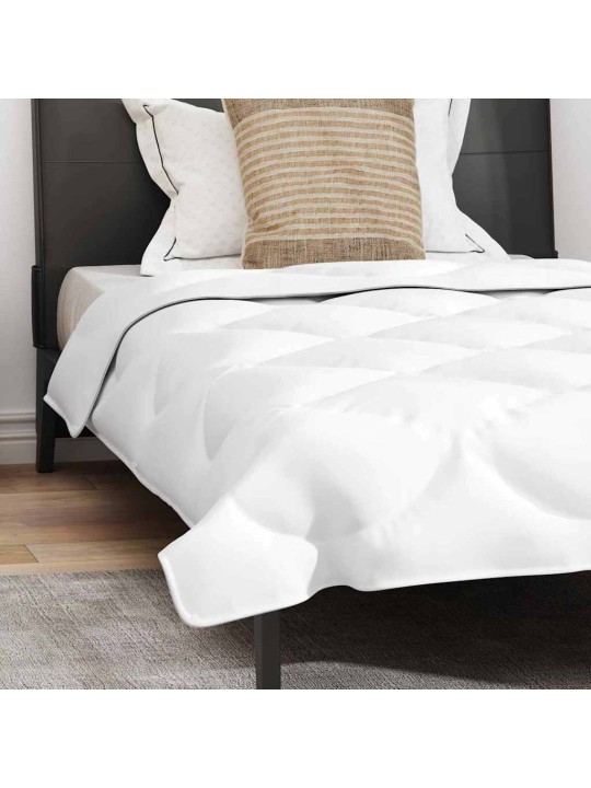 Vāļņi ar spilvenu 2 pcs balts 135 x 220 cm mikrošķiedra