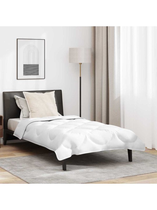 Vāļņi ar spilvenu 2 pcs balts 135 x 220 cm mikrošķiedra