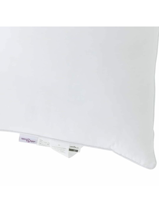 Vāļņi ar spilvenu 2 pcs balts 135 x 200 cm mikrošķiedra