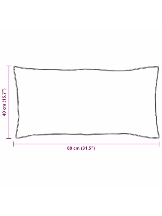 Vāļņi ar spilvenu 2 pcs balts 155 x 200 cm mikrošķiedra