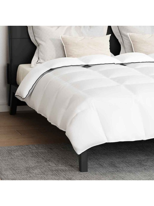 Ziemas gultas pārklājs komplekts ar spilvenu 3 pcs balts 200 x 240 cm