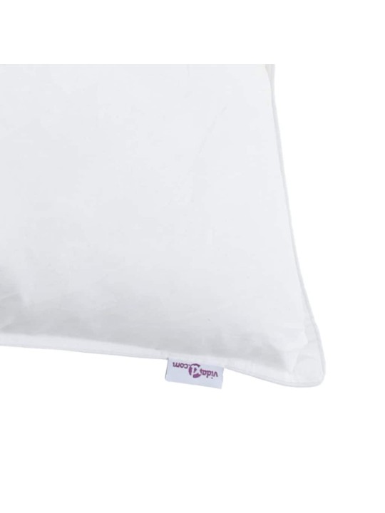 Ziemas gultas pārklājs komplekts ar spilvenu 3 pcs balts 240 x 220 cm