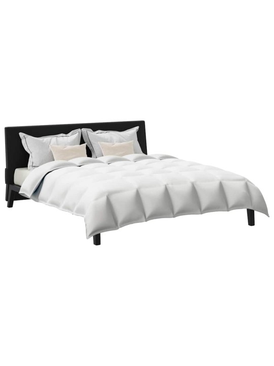 Ziemas gultas pārklājs komplekts ar spilvenu 3 pcs balts 200 x 220 cm