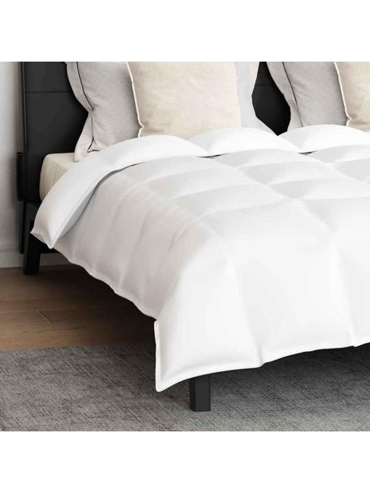 Ziemas gultas pārklājs komplekts ar spilvenu 3 pcs balts 200 x 220 cm