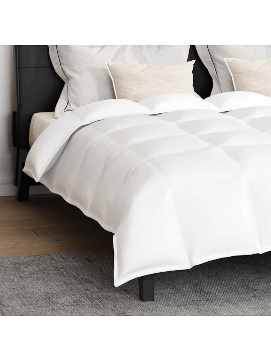 Ziemas gultas pārklājs komplekts ar spilvenu 3 pcs balts 200 x 220 cm