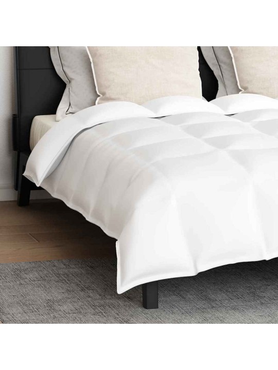 Ziemas gultas pārklājs komplekts ar spilvenu 3 pcs balts 200 x 220 cm