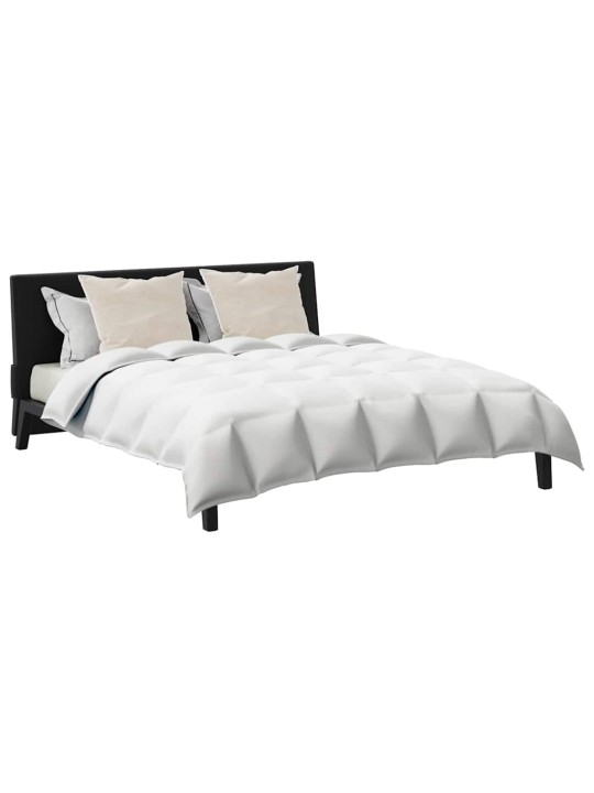 Ziemas gultas pārklājs komplekts ar spilvenu 3 pcs balts 200 x 220 cm