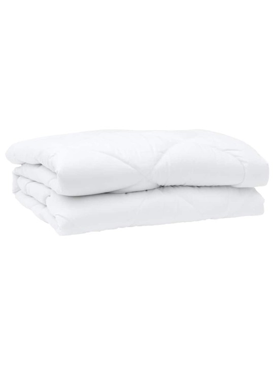 Sega ar spilvenu 3 pcs balts 240 x 260 cm mikrošķiedra