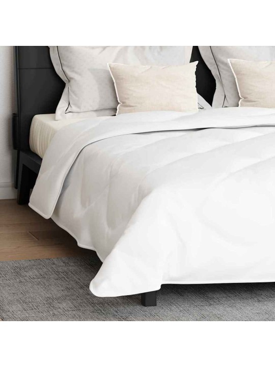 Sega ar spilveniem argyle 3 pcs balts 200 x 220 cm mikrošķiedra