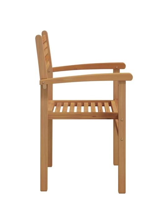 Dārza saliekamās krēsli 8 pcs brūna 55.5 x 55.5 x 90 cm
