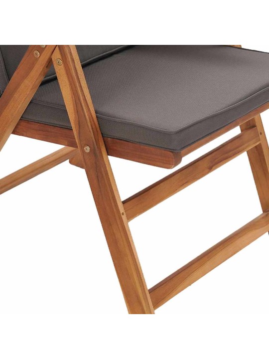 Dārza krēsls 6 pcs brūna 57 x 71.5 x 104cm masīvs tīkkoks