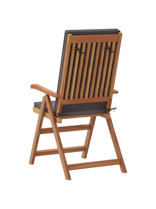 Dārza krēsls 6 pcs brūna 57 x 71.5 x 104cm masīvs tīkkoks