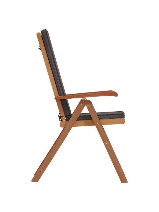 Dārza krēsls 6 pcs brūna 57 x 71.5 x 104cm masīvs tīkkoks